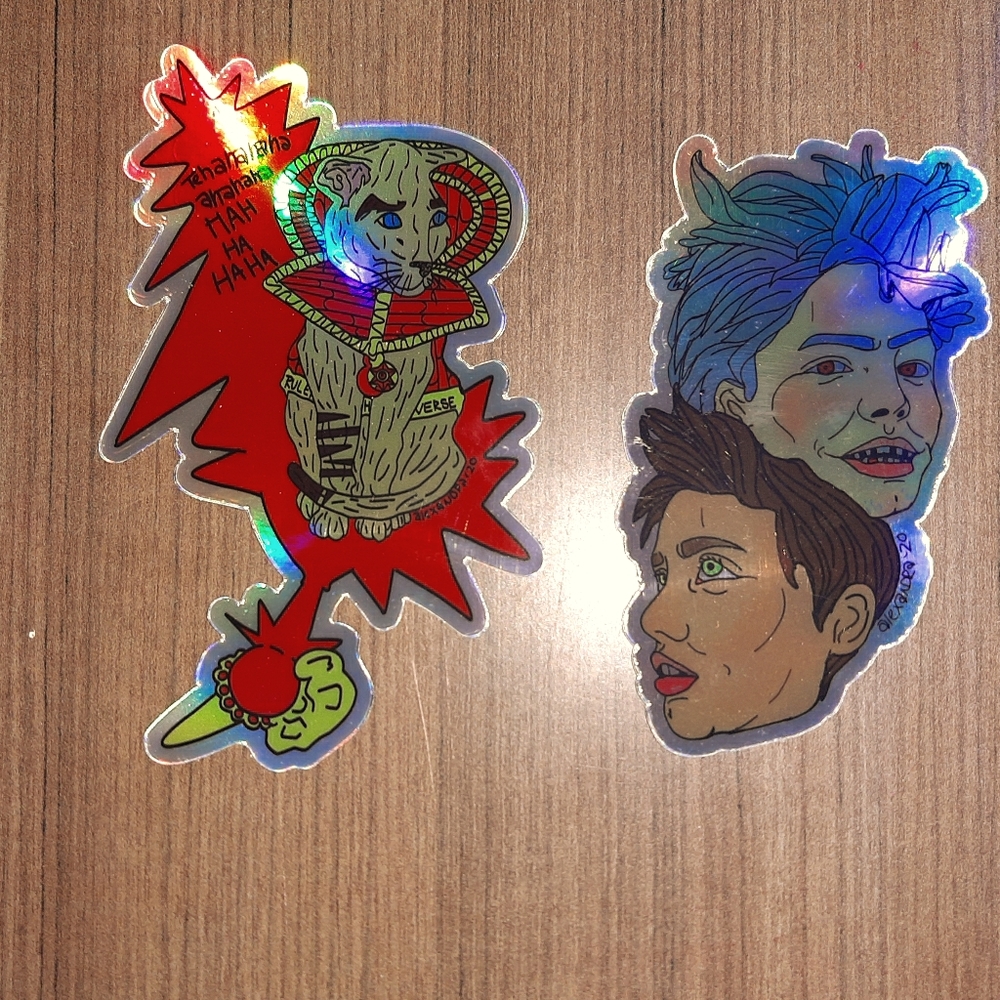 Holographic PVC stickers